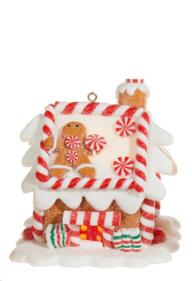 Lighted Gingerbread House Ornament