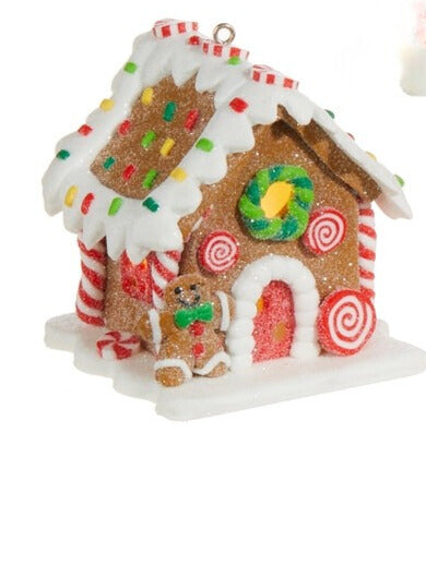 Lighted Gingerbread House Ornament