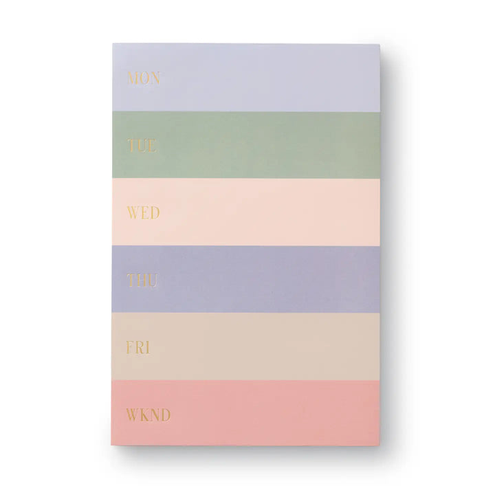 Rifle Paper Co. Muted Color Block Weekly Memo Notepad