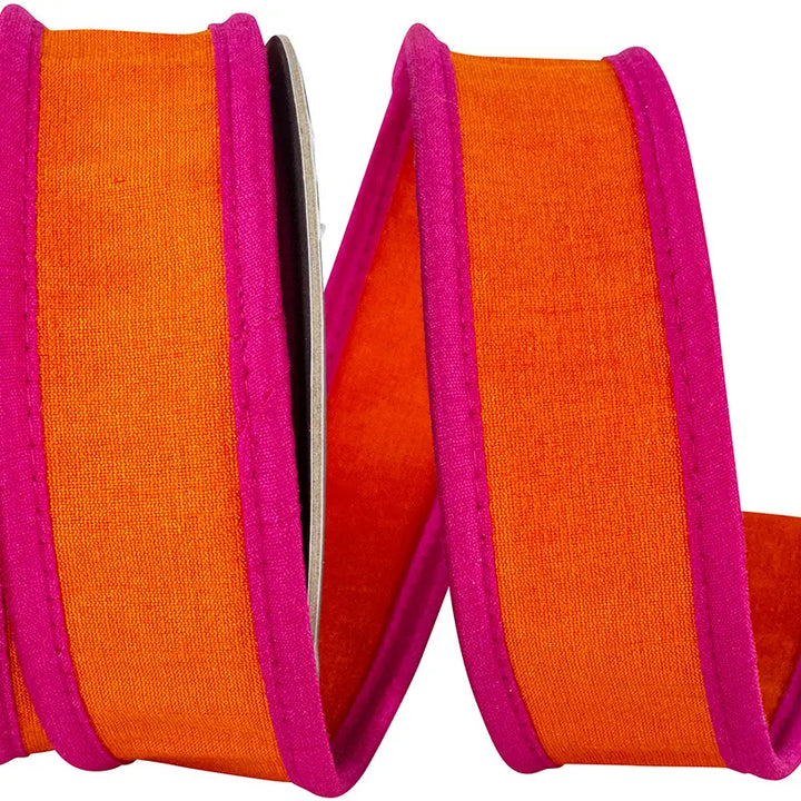 Deluxe Dupioni Folded Heavy Wired Edge Ribbon