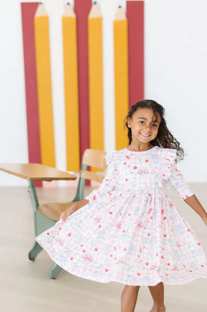 Mila & Rose Girl's School Days Twirl Dress