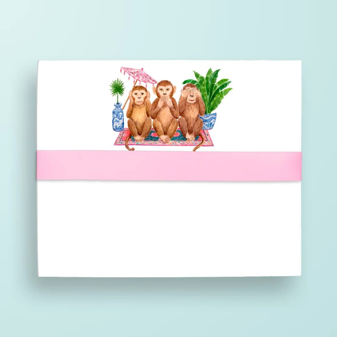 Taylor Paladino No Evil Monkeys Lux Slab Notepad
