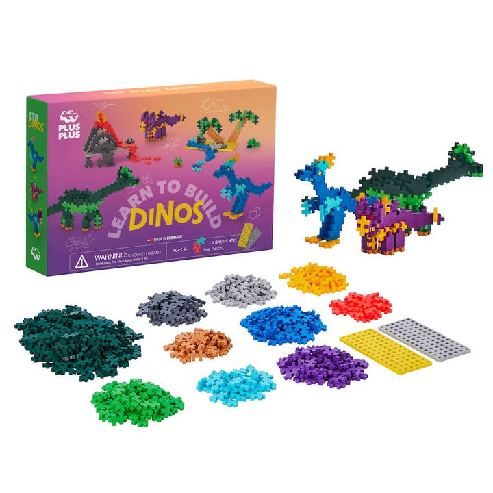 Plus-Plus USA Learn To Build Dinosaurs