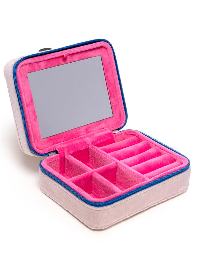 Living Royal Books Velvet Jewelry Zip Case