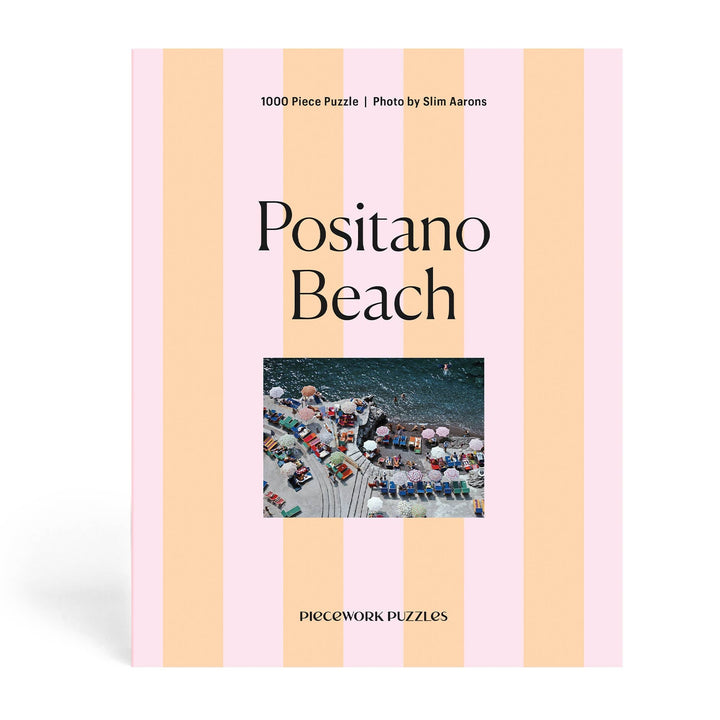 Piecework Puzzles Positano Beach Slim Aarons Collab 1000 Piece Puzzle