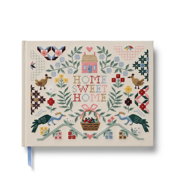 Rifle Paper Co. Embroidered Fabric Guest Book