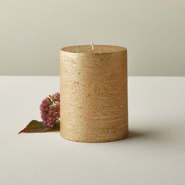 Gold Pillar Candle