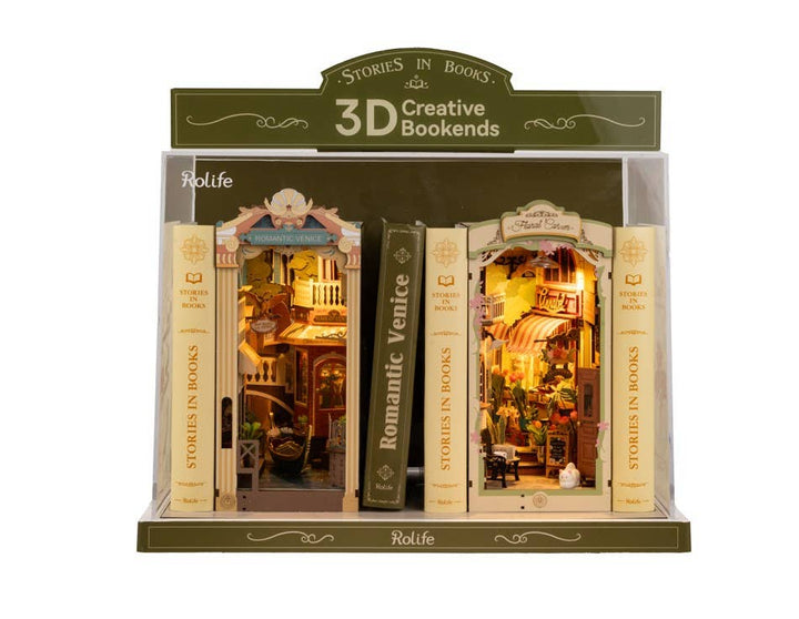 Robotime DIY Book Nook Shelf Insert Floral Corner