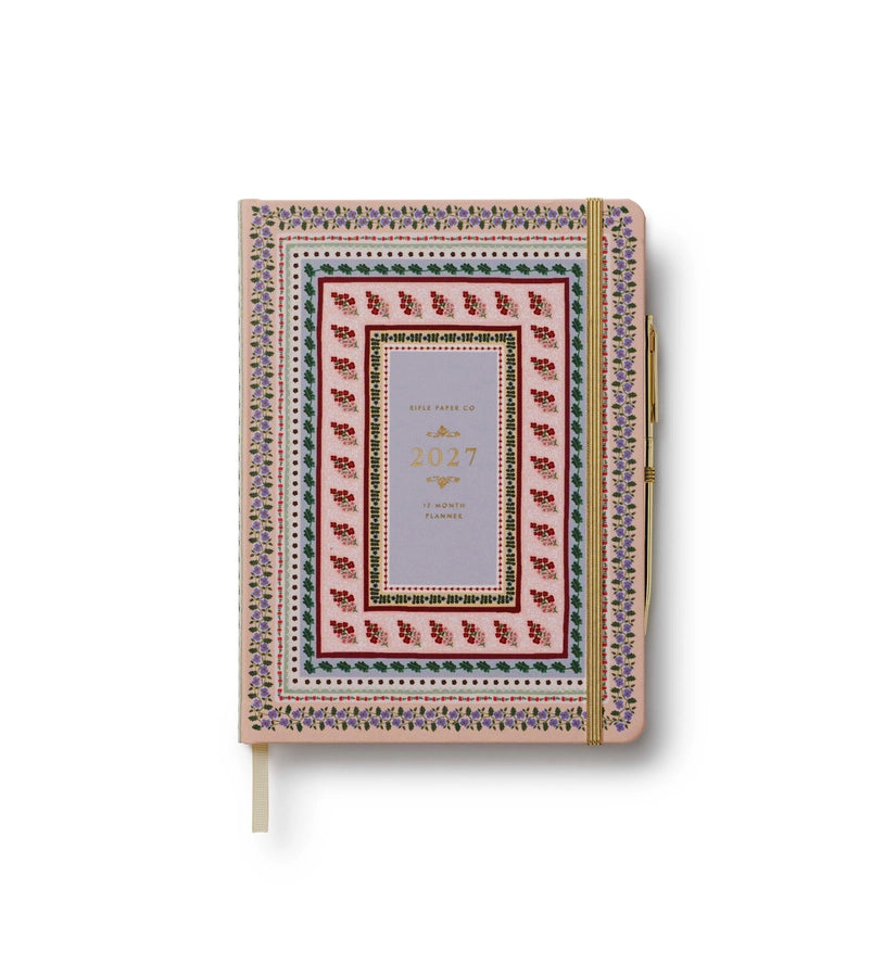 Rifle Paper Co. 2027 12-Month Hardcover Planner with Pen