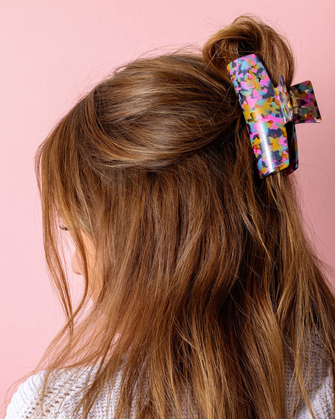 Taylor Elliott Designs Claw Hair Clip Colorful Tortoise