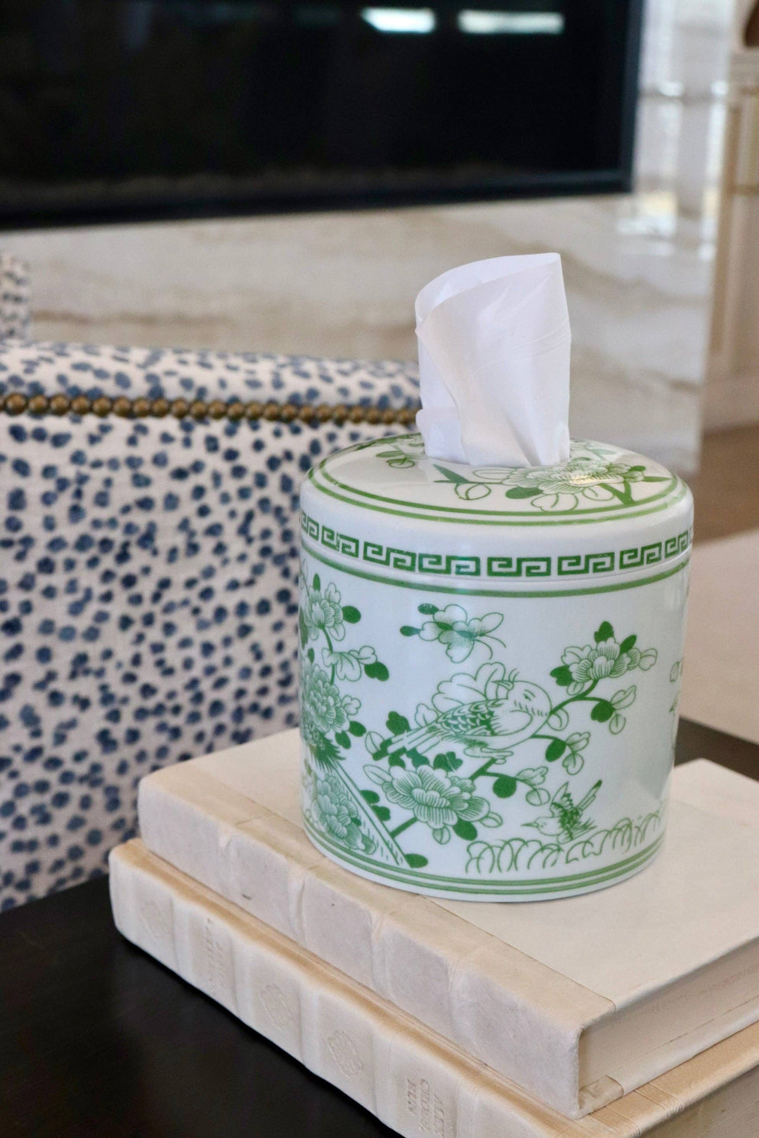 House of Happy Jade Tissue Vessel