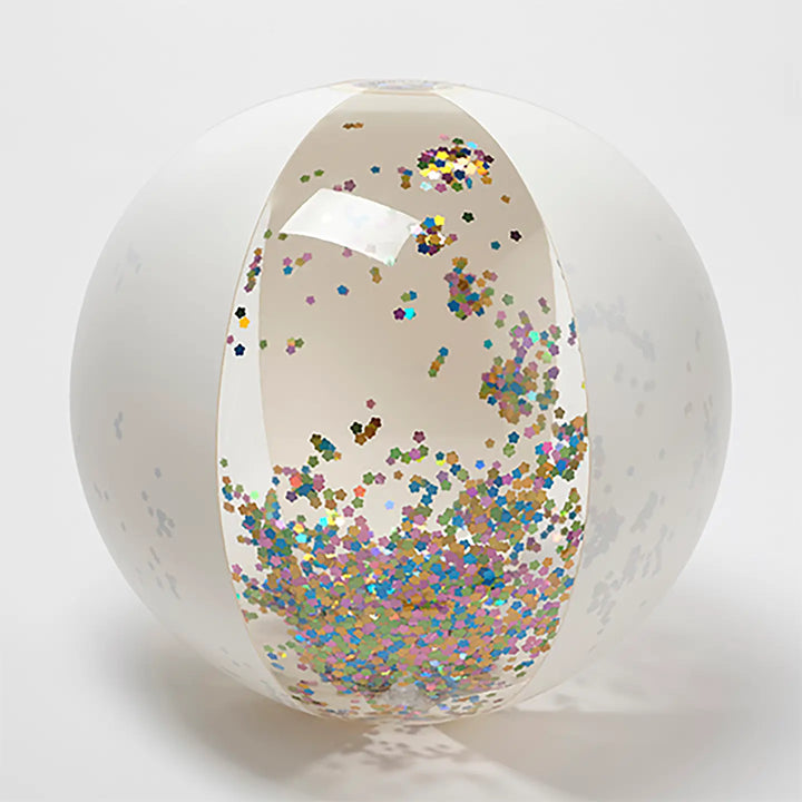 Sunny Life Cotton Candy Glitter Inflatable Beach Ball
