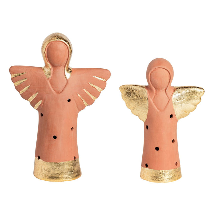 Gold Terracotta Angel Lantern