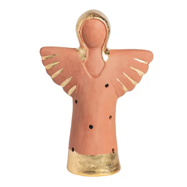Gold Terracotta Angel Lantern