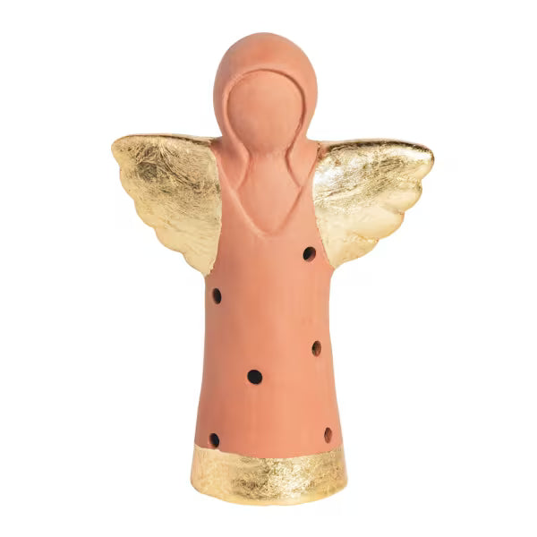 Gold Terracotta Angel Lantern