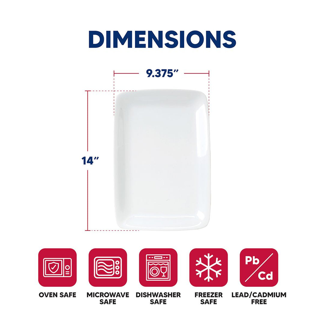 Fine Porcelain Rectangular Platter