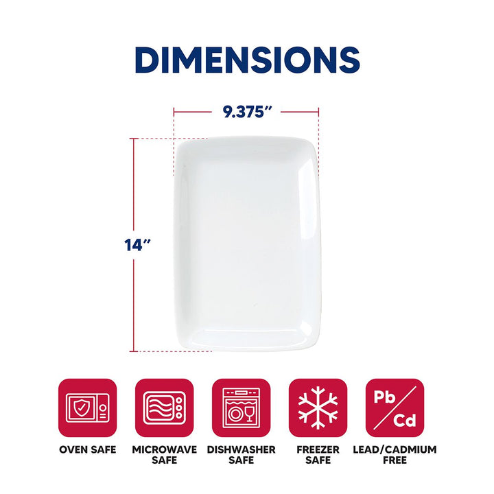 Fine Porcelain Rectangular Platter