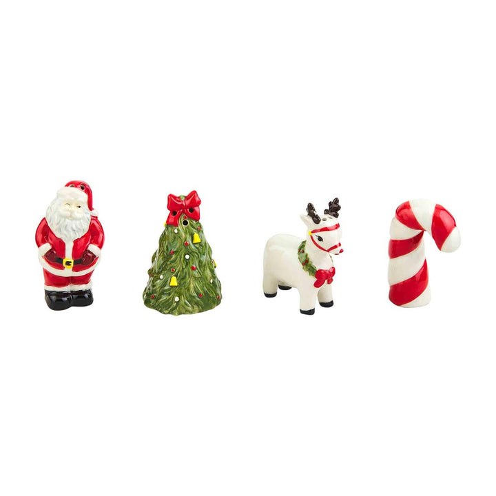 Mud Pie Vintage Christmas Salt & Pepper Shakers
