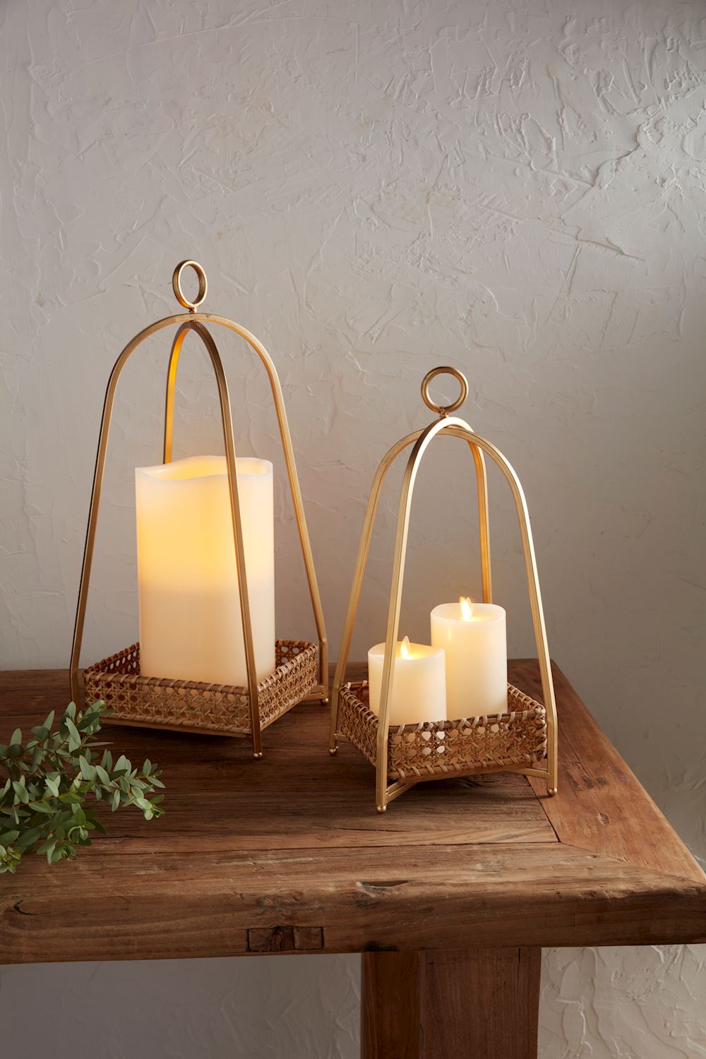 Cane Tray Lantern