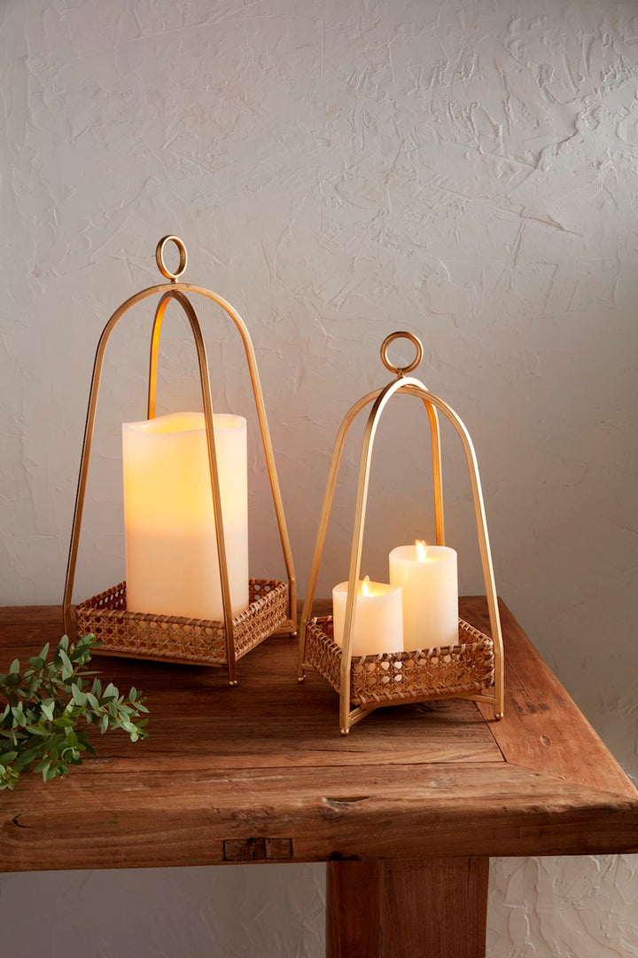 Cane Tray Lantern