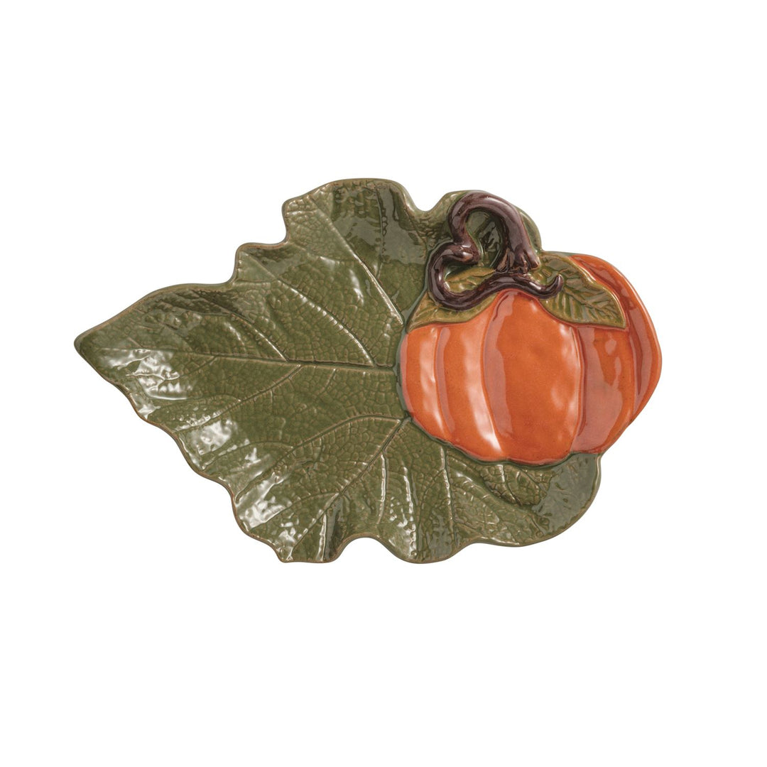 Pumpkin Leaf Small Platter