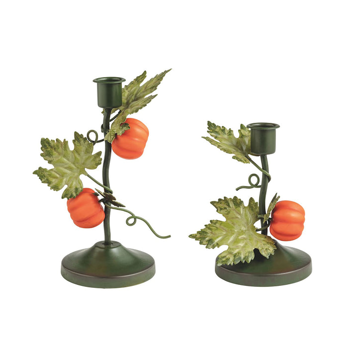 Pumpkin Vine Candlesticks