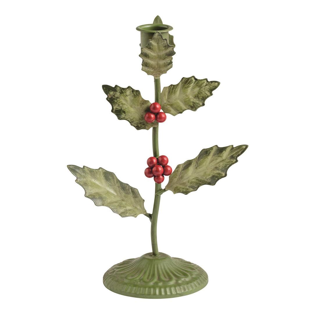 Holly Candlestick