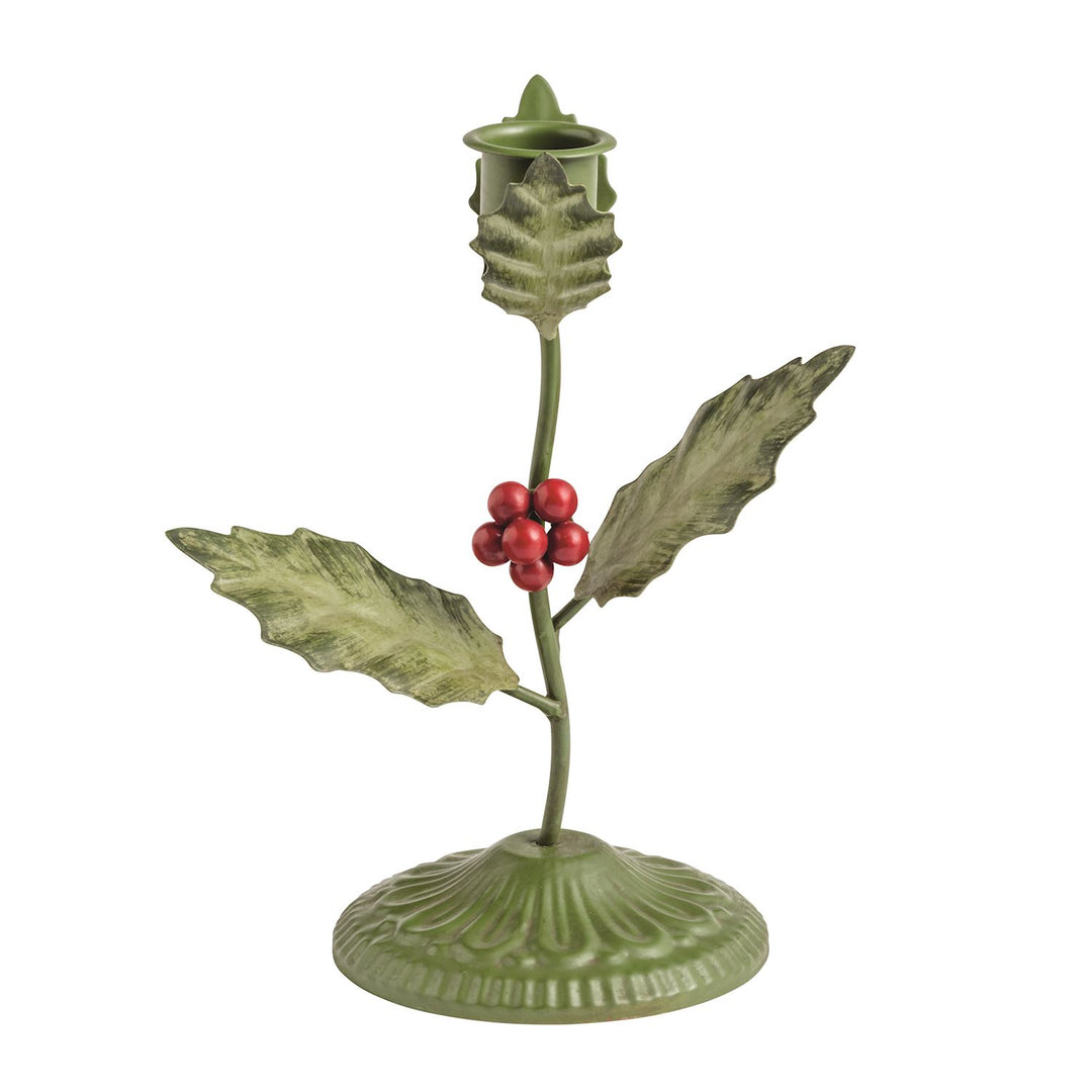 Holly Candlestick