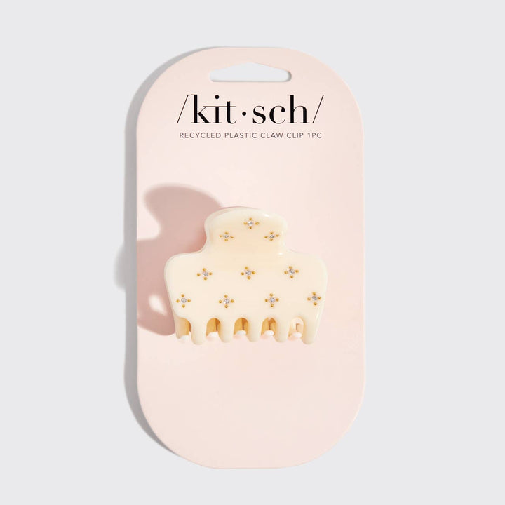 Kitsch- Rhinestone Medium Claw ClipIvory