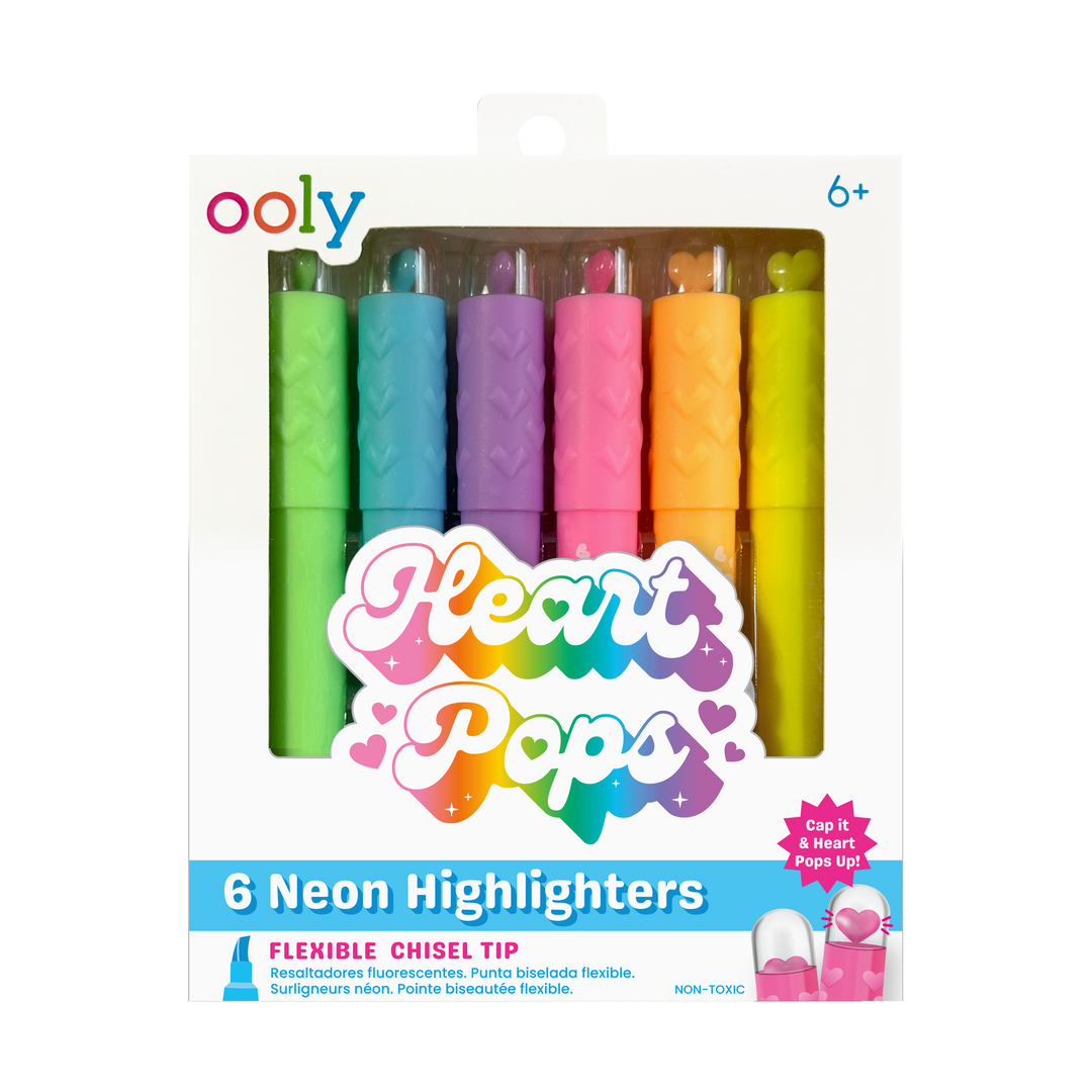OOLY Heart Pops Neon Highlighters