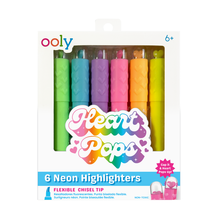 OOLY Heart Pops Neon Highlighters
