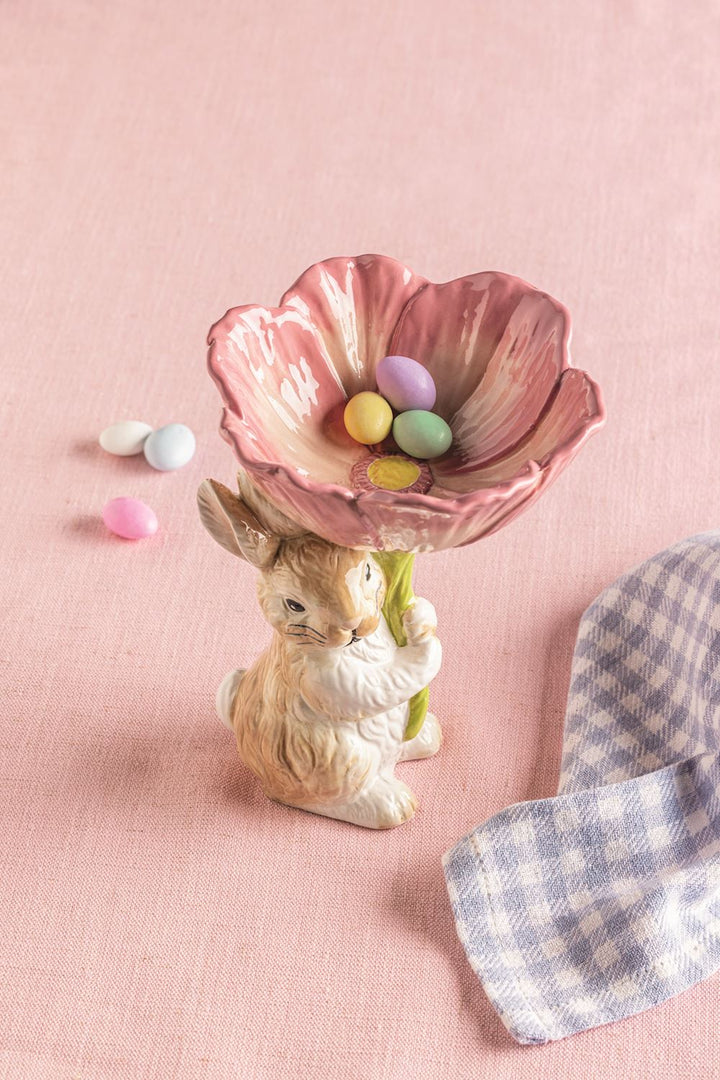 Bunny Flower Candy Bowl