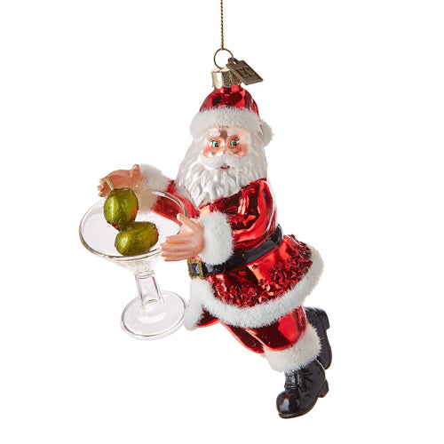 Just One Drink with Santa Ornament