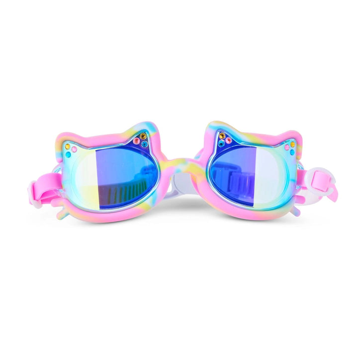 Bling20 Tie-Dye Tabby Flexible Cat Frame Kids' Swim Goggle