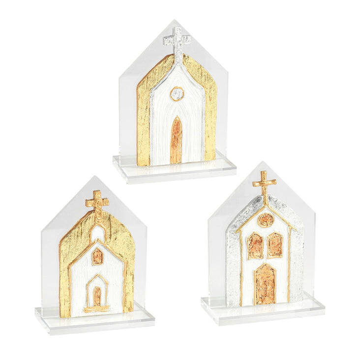 Painted Acrylic Church