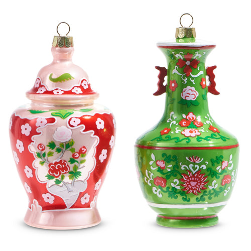 Chinoiserie Jar Ornament - Assorted