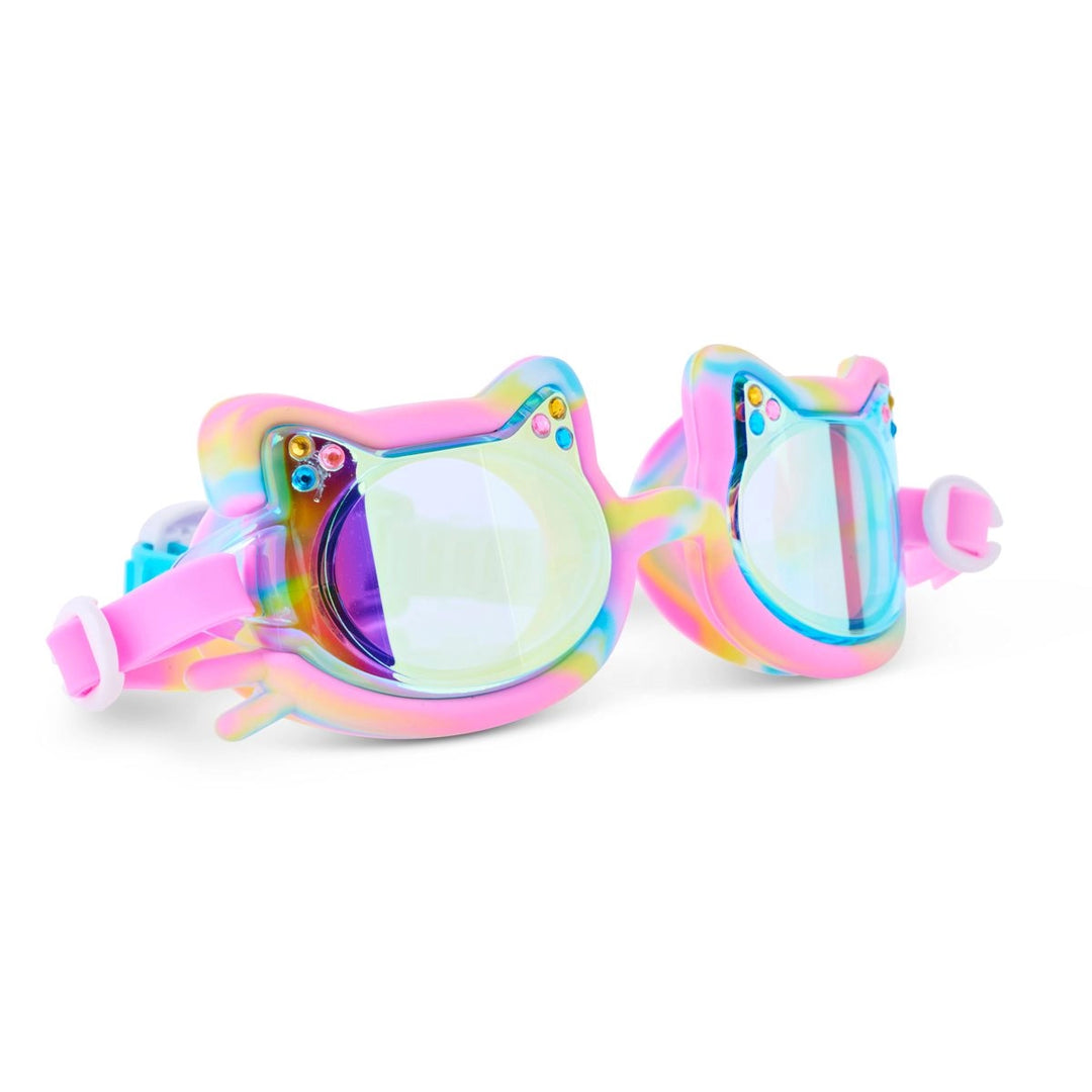 Bling20 Tie-Dye Tabby Flexible Cat Frame Kids' Swim Goggle
