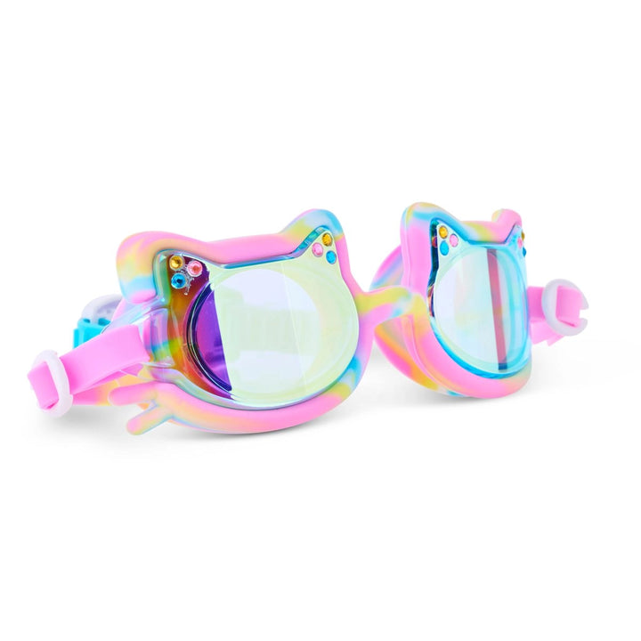 Bling20 Tie-Dye Tabby Flexible Cat Frame Kids' Swim Goggle