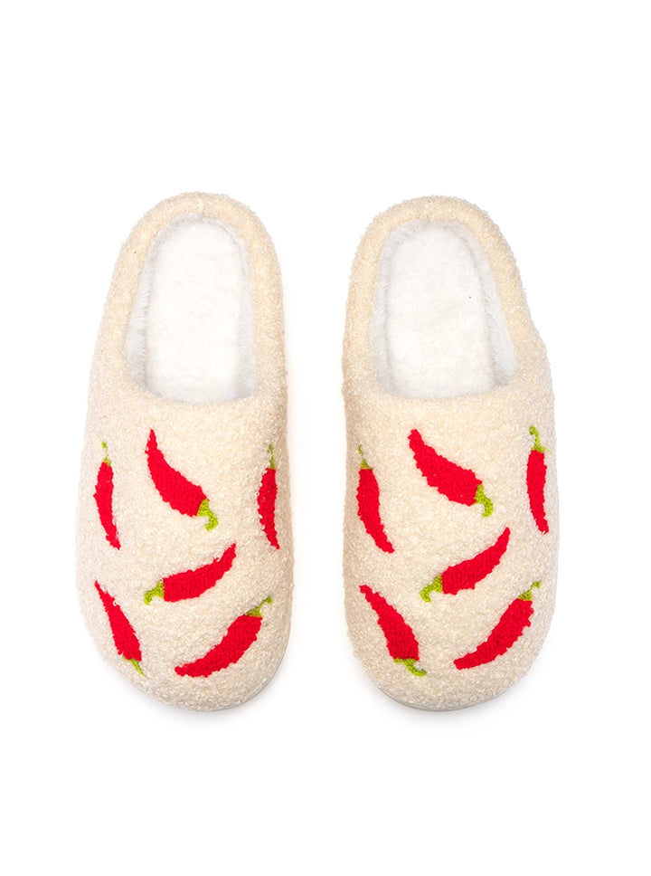 Living Royal Spicy Chili Peppers Slippers