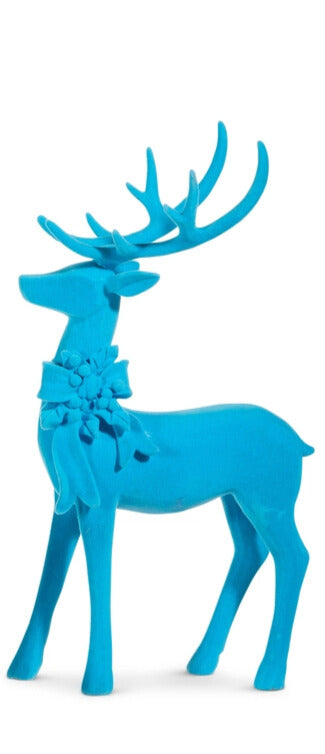 14" Flocked Deer