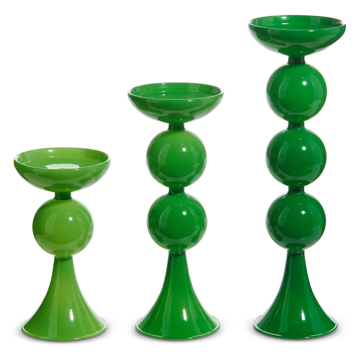 Green Candle Holder