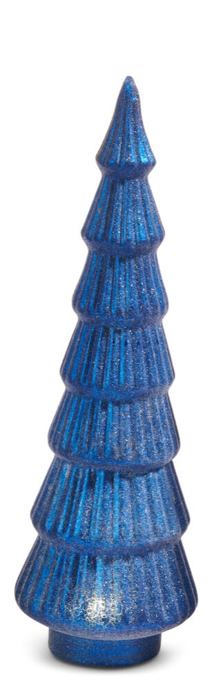 Lighted Blue Sugar Tabletop Tree