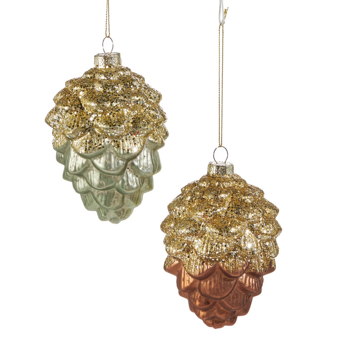 Glitter Pinecone Ornament
