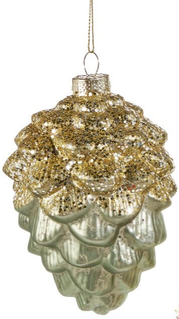 Glitter Pinecone Ornament