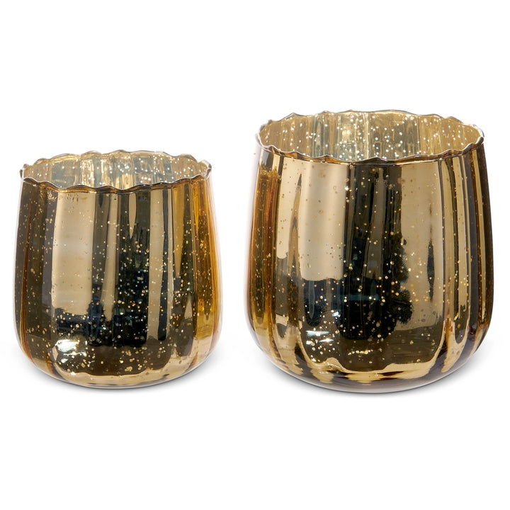Bronze Mercury Glass Decorative Containers