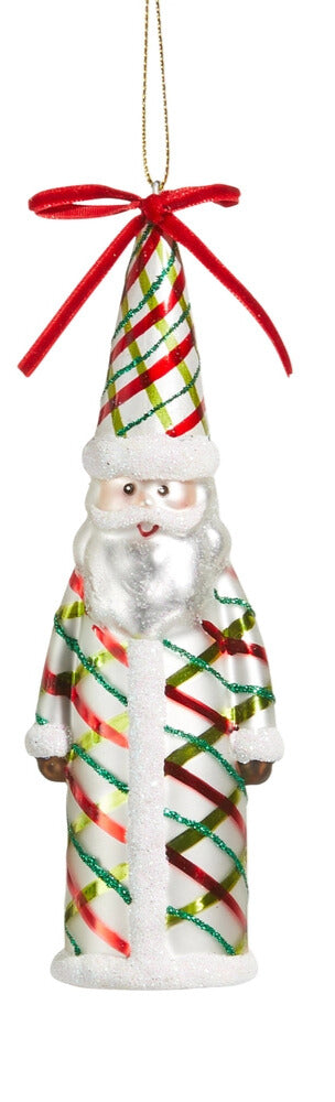 Pattern Santa Ornament
