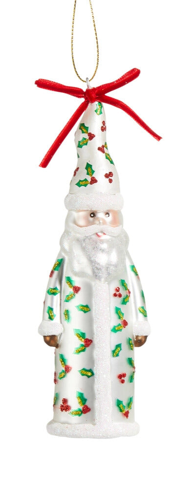 Pattern Santa Ornament