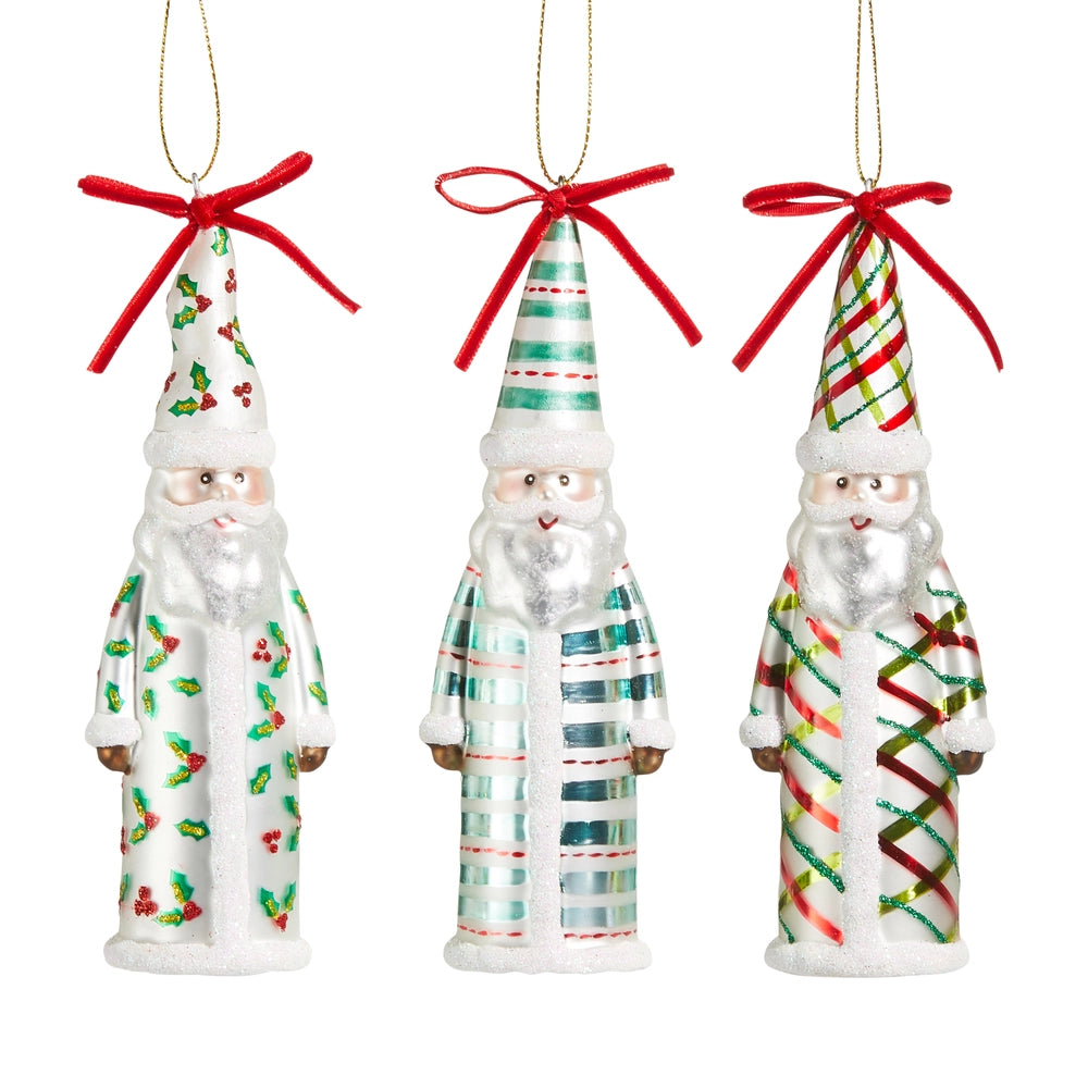 Pattern Santa Ornament