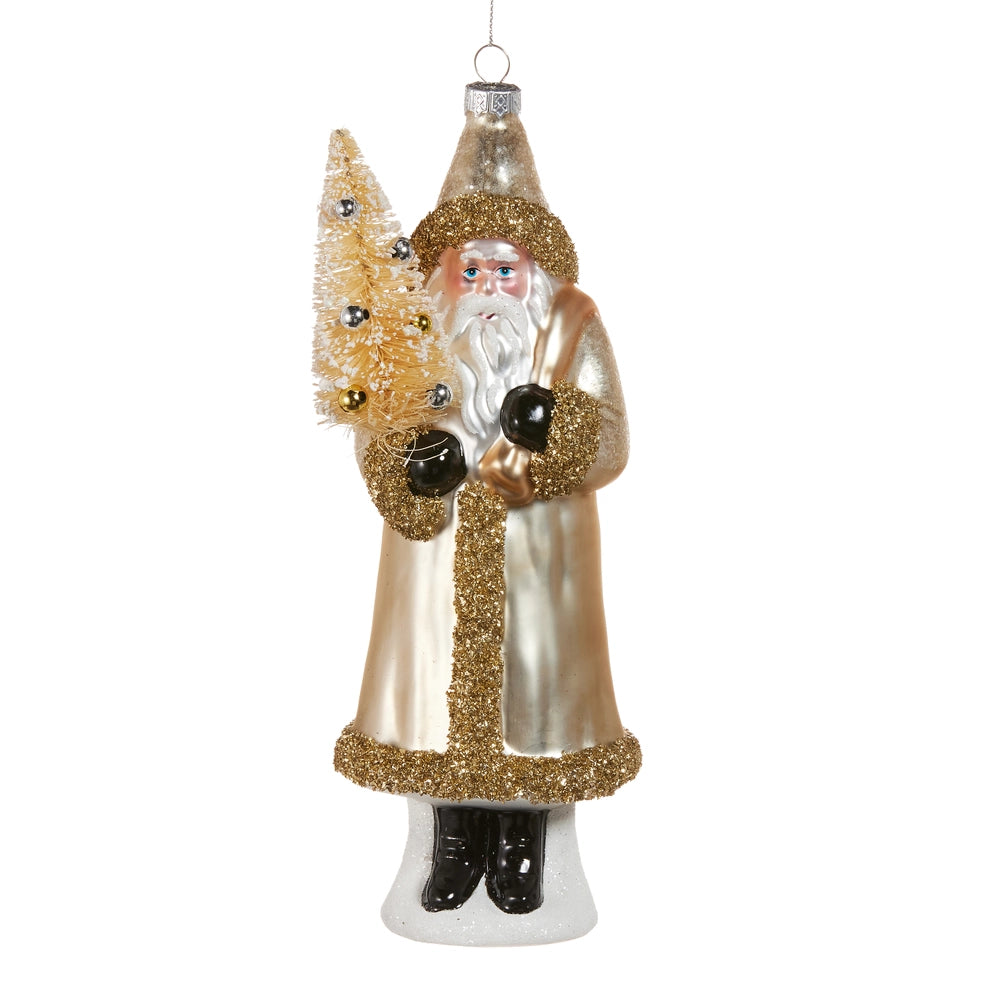 Glitter Santa Ornament