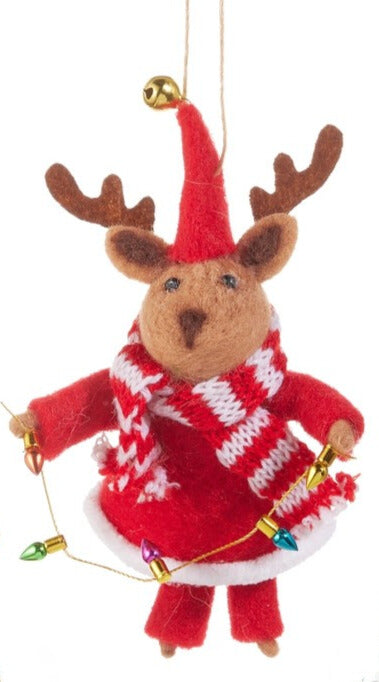 Dressed Deer Ornament